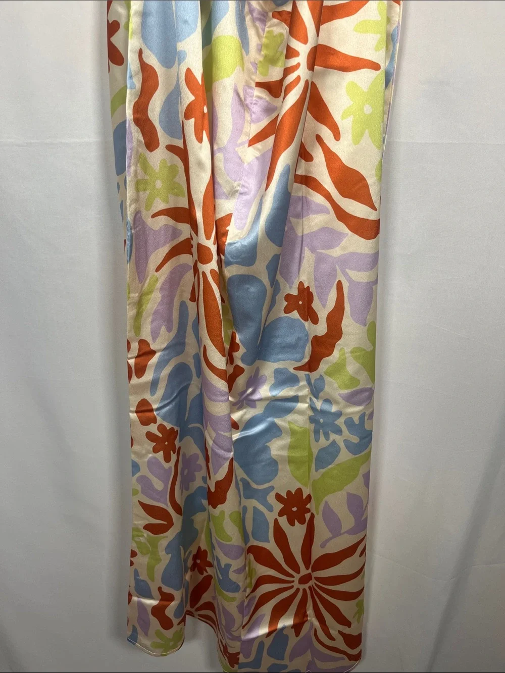 LSPACE TUSCANY FLORAL HALTER COVERUP MAXI DRESS TROPICAL SUMMER NWT SZ M - Picture 8 of 10